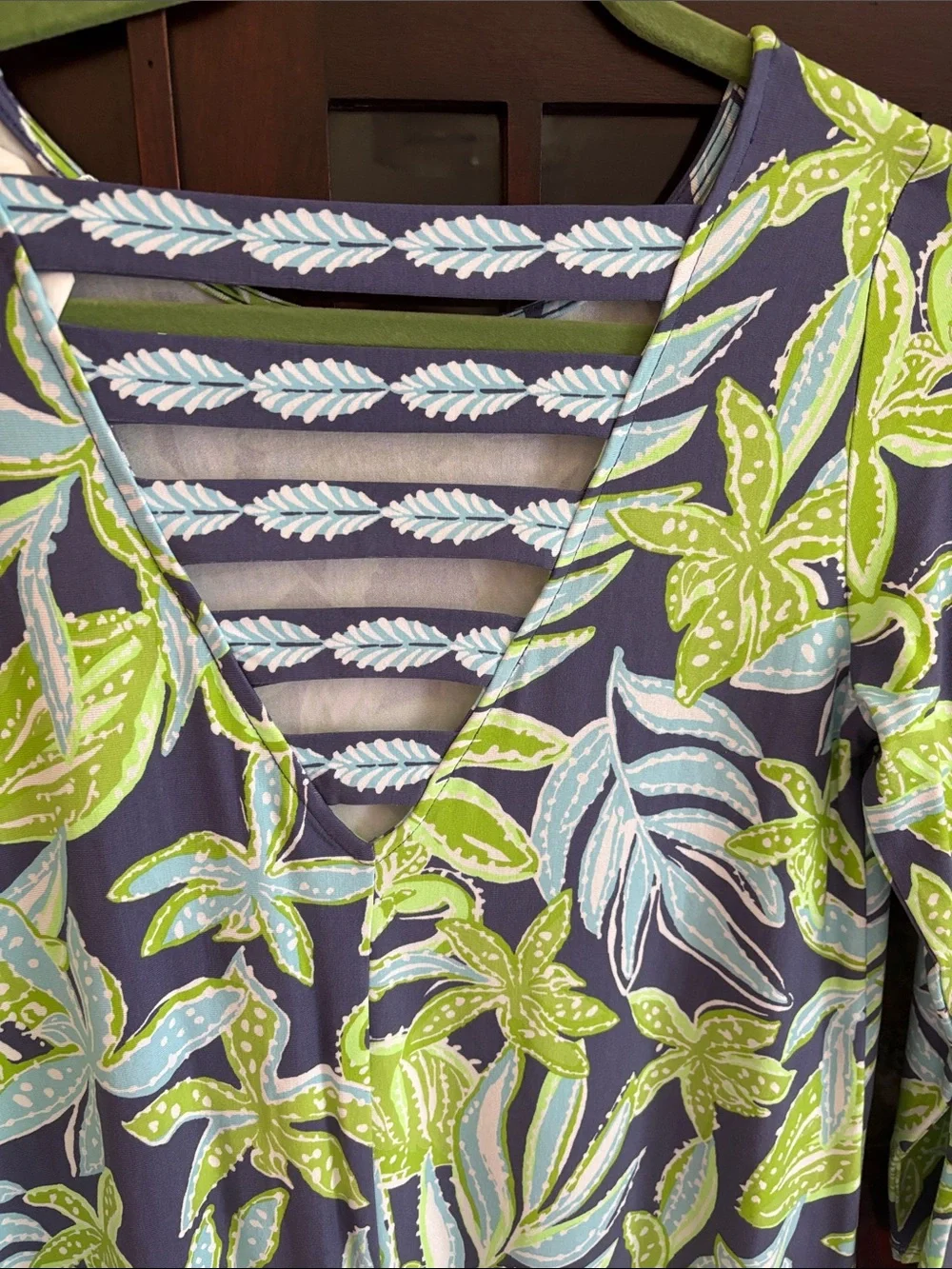 NWT Lilly Pulitzer Ophelia  Floral Shift Dress - Sapphire, Aqua & Lime